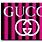 Pink Gucci Sign