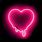 Pink Neon Heart Wallpaper