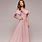 Pink Prom Dress with Sleeves