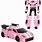 Pink Robot Car