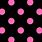 Pink and Black Polka Dot Background