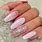 Pink with Gold Glitter Nail Designs