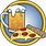 Pizza and Beer Clip Art