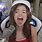Pokimane with Tongue Out