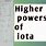 Powers of Iota