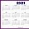Printable Calendar for 2021 Monthly