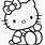 Printable Coloring Pages of Hello Kitty