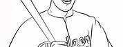 Printable Coloring Pages of Jackie Robinson