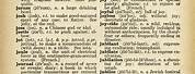 Printable Vintage Dictionary Page