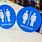 Projecting Restroom Signs