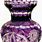 Purple Crystal Vases