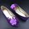 Purple Flat Dress Shoes