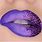 Purple Lip Art