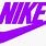 Purple Nike Logo