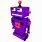 Purple Robot Toy