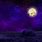 Purple Sky with Moon