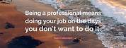 Quotes About Being Professional