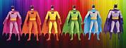 Rainbow Batman Action Figures
