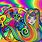 Rainbow Hippie Art