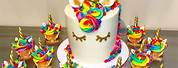Rainbow Unicorn Cupcake Cake