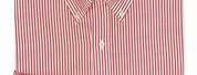 Ralph Lauren Red and White Striped Shirt