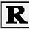 Rated R Logo White