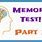 Recognition Memory Test