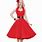 Red 50s Dress