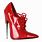 Red 6 Inch High Heels