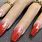 Red Ombre Nail Art Designs