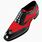 Red and Black Dress Shoes Men
