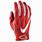 Red and White Football Gloves