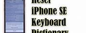 Reset Keyboard Settings iPhone