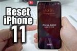 Reset iPhone 11