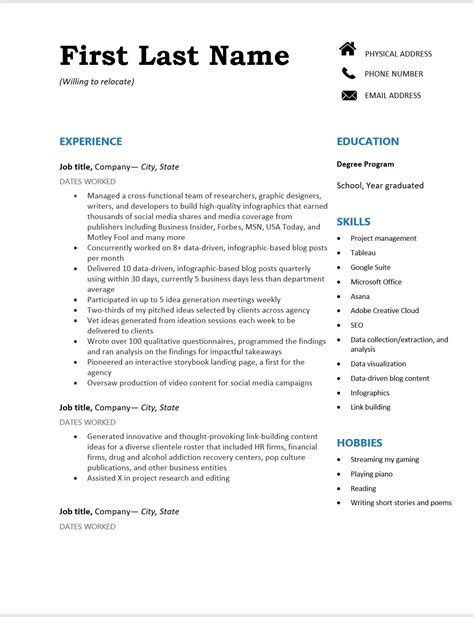 Resume For Unrelated Job Resume For Unrelated Job
