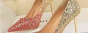 Rose Gold Glitter Shoes