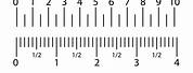 Ruler with Inches and Centimeters