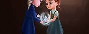 Sad Elsa and Anna Fan Art
