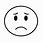Sad Emoji Line Drawing