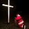 Santa Kneeling at the Cross