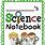 Science Notebook Cover Template