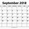 September 18 Calendar