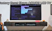 Sharp Aquos TV Factory Reset