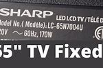 Sharp TV Troubleshooting LC 65N7004u
