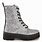 Silver Combat Boots