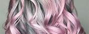 Silver Hair Pink Highlights