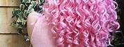 Silver Pink Curly Hair