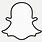 Snapchat Ghost Logo Outline