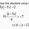 Solving Absolute Value Equations Inequalities