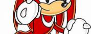 Sonic the Hedgehog Character Knuckles Clip Art